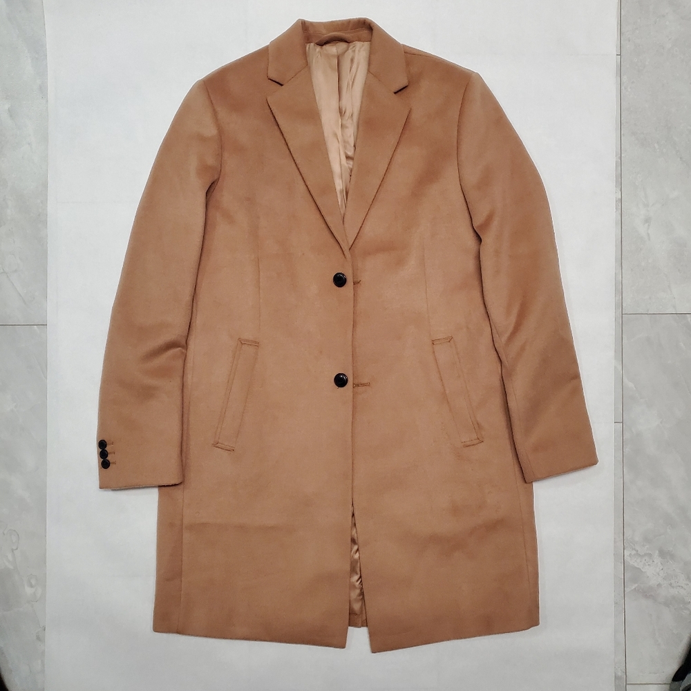 Topman Camel Topcoat sz Small